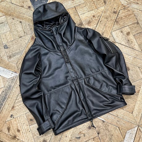 MOSSIR【MARTIAL / ﾏｰｼｬﾙ】waterproof leather Parker Jacket (ﾌｧｲﾝｸﾘｰｸ) 2026年2月末～2026年10月末入荷予定！！