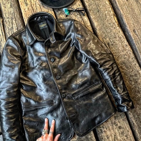 FINE CREEK ＆CO【Drifter / ﾄﾞﾘﾌﾀｰ】 car coat (horse) BLACK