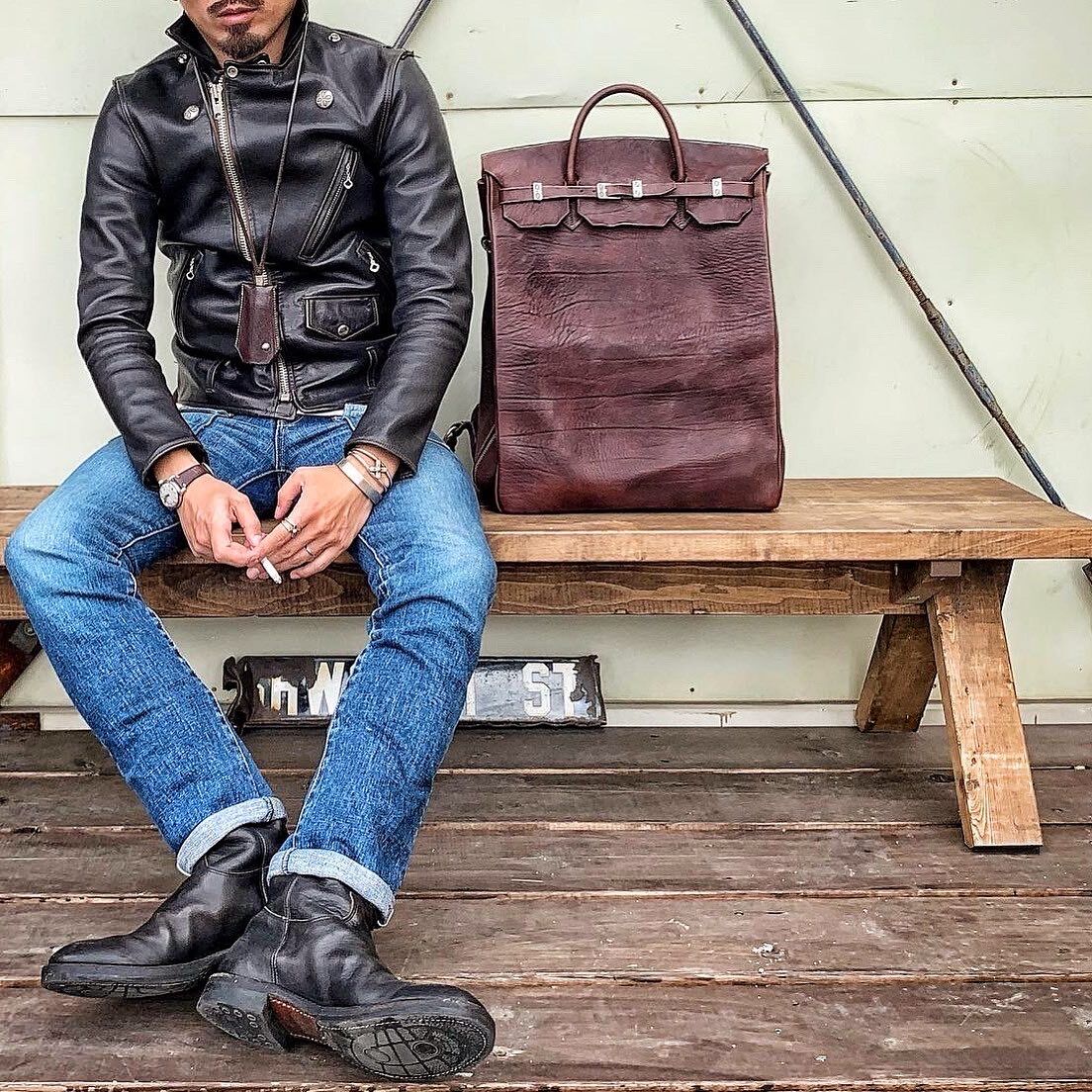 FINE CREEK LEATHERS【Leon / レオン】(Custom) (BLACK) FINE CREEK LEATHERS【Leon / レオン】(Custom) (BLACK)