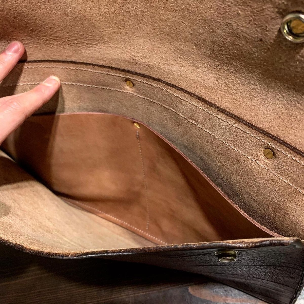 Dutch Leather Company × MASAYOSHI clutch bag（L）