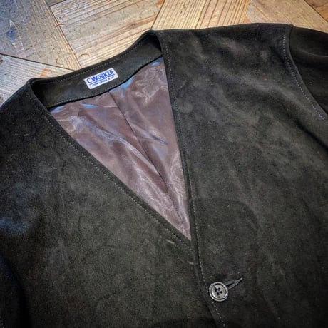 CWORKS【Biscuits / ﾋﾞｽｹｯﾂ】Deer suede (BLACK)(FINE CREEK )