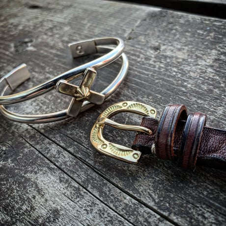 Dutch Leather Company ×  MASAYOSHI Watch belt  18GOLD