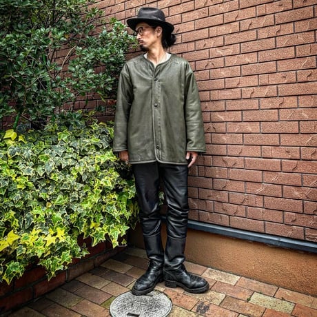 CWORKS【Lin /ﾘﾝ】Leather M65用 liner（OLIVE）(FINE CREEK )