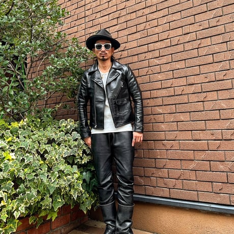 FINE CREEK ＆CO【Billheimer / ﾋﾞﾙﾊｲﾏｰ】Double AVIATOR JKT (horse)BLACK 2026年2月末～2026年12月末入荷予定！！ご予約