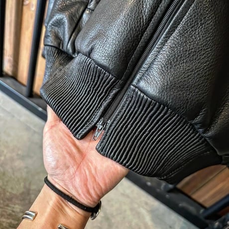 MOSSIR【Lay /ﾚｲ】washable leather track jacket (ﾌｧｲﾝｸﾘｰｸ)