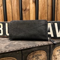 Dutch Leather Company ×  MASAYOSHI round zip long wallet【BLACK series】