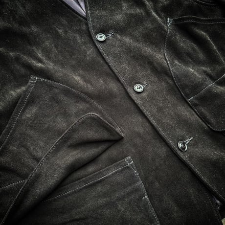 CWORKS【Biscuits / ﾋﾞｽｹｯﾂ】Deer suede (BLACK)(FINE CREEK )