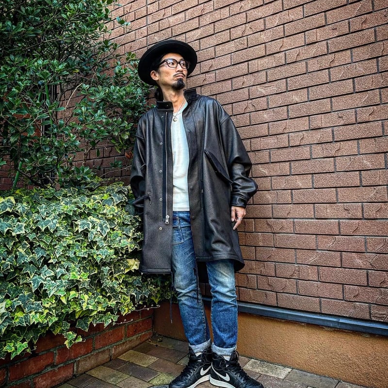 CWORKS【Ltail / ﾙﾃｰﾙ】Leather M65 fishtail（BLACK）