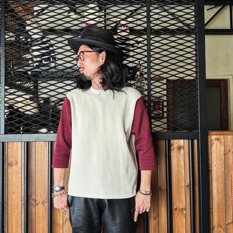 MOSSIR(モシール)【Carpenter / Baseball  Knit TEE】 (FINE CREEK )