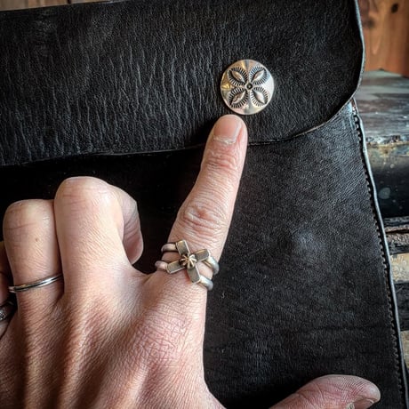 Dutch Leather Company × MASAYOSHI clutch bag（L）【BLACK series】