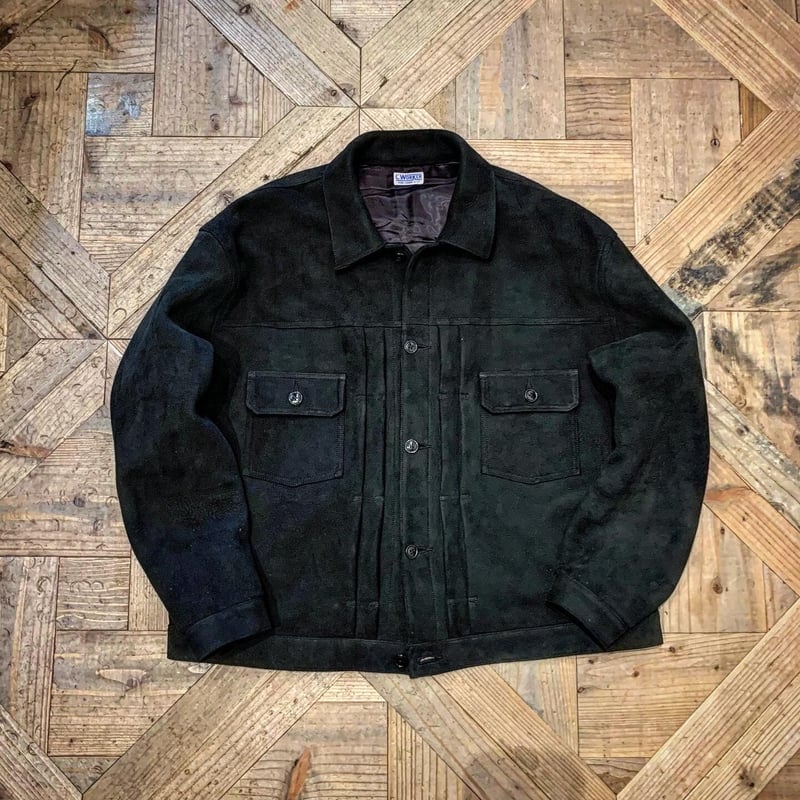 CWORKS【Kernel / ｶｰﾈﾙ】Deer suede(BLACK)(FINE CR