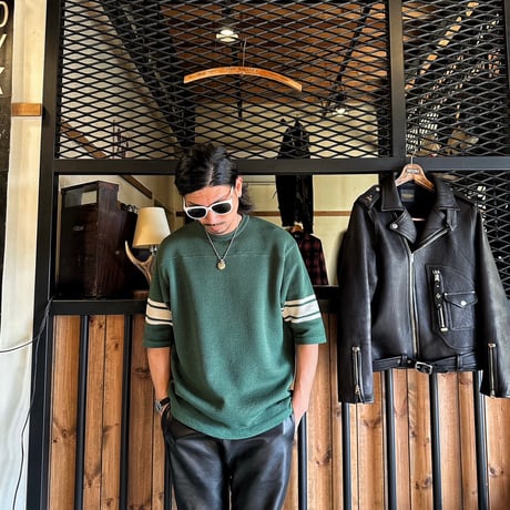 MOSSIR(モシール)【Santa Clara / football  Knit TEE】 (FINE CREEK )