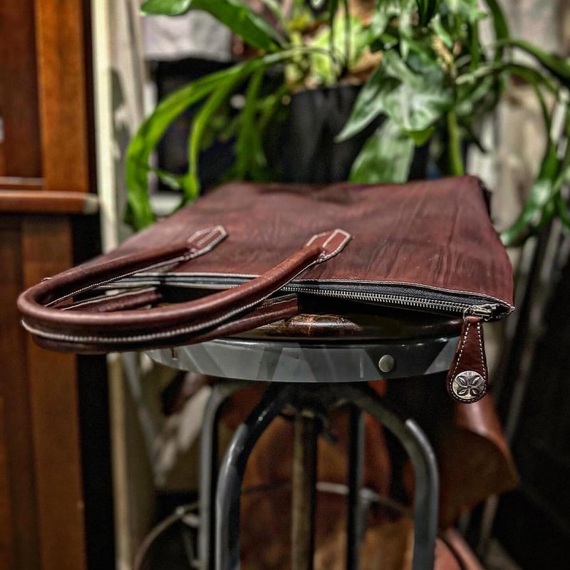 Dutch Leather Company × MASAYOSHI Zip Tote Bag