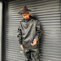 MOSSIR 【Lesley / ﾚｲﾘｰ】stretch leather parker (ﾌｧｲﾝｸﾘｰｸ)