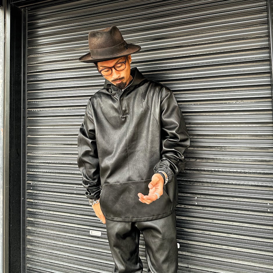 DRYCLEANONLY ドライクリーンオンリー　リメイク　レザーライダーズ MOSSIR 【Lesley / ﾚｲﾘｰ】stretch leather parker (ﾌ