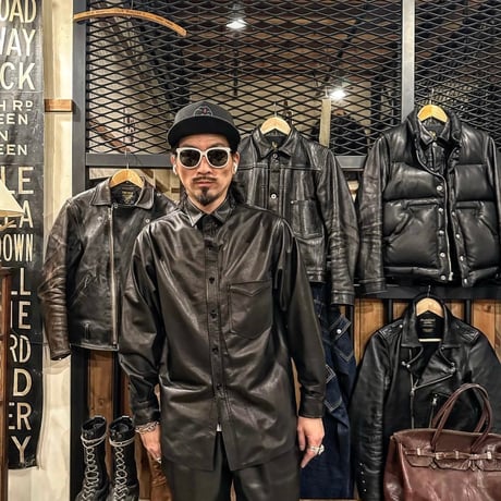 MOSSIR【Good Man / ｸﾞｯﾄﾞﾏﾝ】 washable leather shirt
