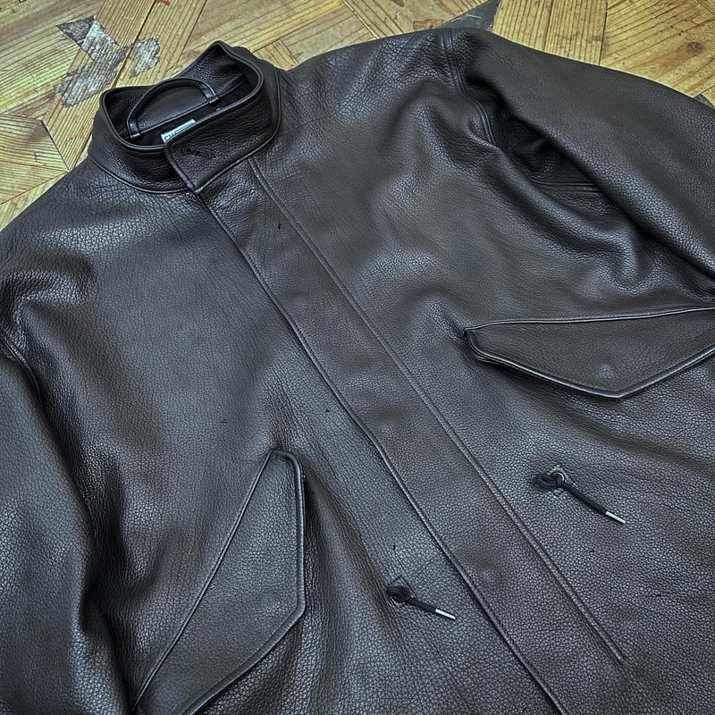 CWORKS【Ltail / ﾙﾃｰﾙ】Leather M65 fishtail（BLACK）