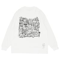 ONORE■ / CHILLINDAHOUSE 19th 4コマ - L/S Tee / WHITE