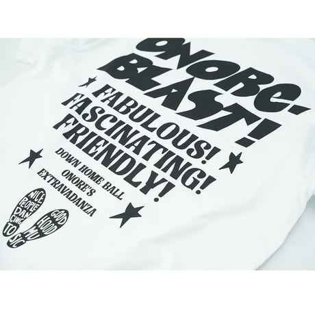 ONORE■ / "BLAST" TEE / WHITE