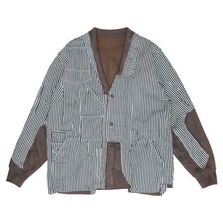 Remake - Custom Cardigan / BROWN×HICKORY