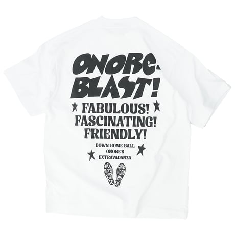 ONORE■ / "BLAST" TEE / WHITE