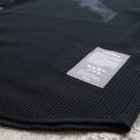 ONORE■ / "PEACE HAND" Thermal Long Sleeves / BLACK