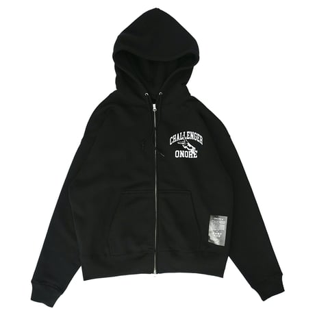 ONORE■ / CHALLENGER Zip Up Hoodie / BLACK