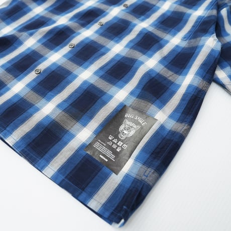 ONORE■ × BIG SMILE / PEACE HAND - HALF SLEEVES SHIRTS / NAVY