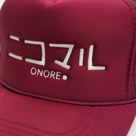 ONORE■ / "ニコマル" Mesh Cap / WINE