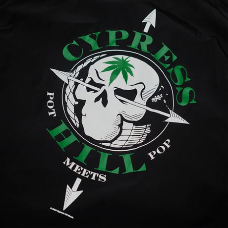 POT MEETS POP × CYPRESS HILL / SKULL & COMPASS WINDBREAKER / BLACK