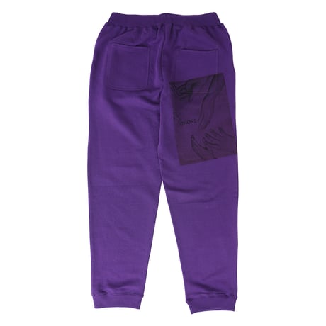 ONORE■ / Sticker Bomb Sweat Pants / PURPLE