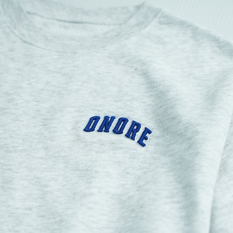 ONORE■ / "ONR" SWEAT HALF SLEEVES / ASH