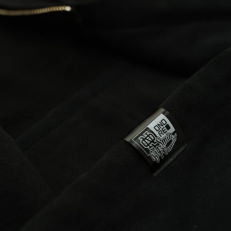 ONORE■ / "Peace Hand" 15oz ZIP UP SWEAT Hoodie / BLACK