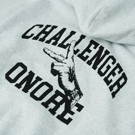 ONORE■ / CHALLENGER Zip Up Hoodie / ASH