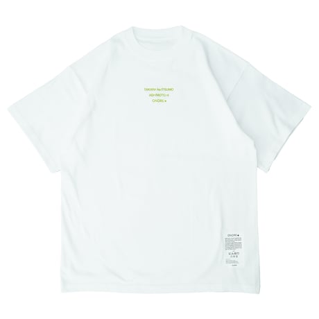 ONORE■ / TAKARA - ORGANIC COTTON TEE / WHITE