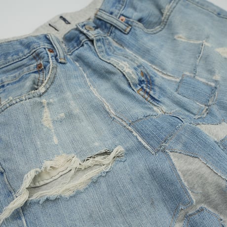 Remake - Custom Denim Sweat Pants / No.6