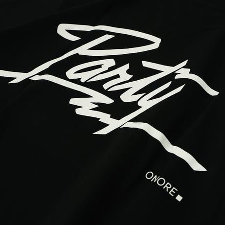 ONORE■ / "PARTY" TEE / BLACK