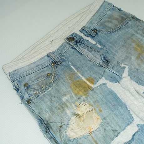 Remake - Custom Denim Sweat Pants / No.2