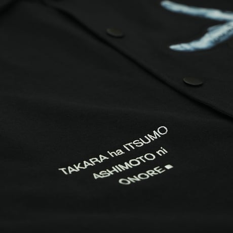 ONORE■ / Peace Hand Cotton Coach Jacket / Black
