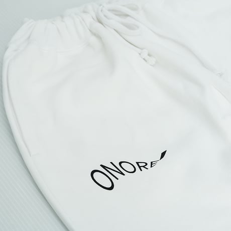 ONORE■ / Sticker Bomb Sweat Pants / WHITE