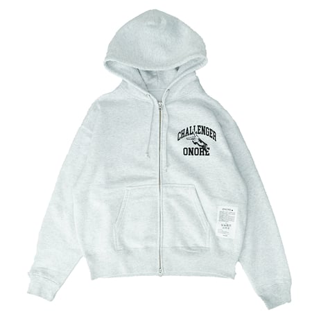 ONORE■ / CHALLENGER Zip Up Hoodie / ASH