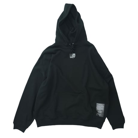 ONORE■ / Raw Type Logo Pullover Hoodie / BLACK