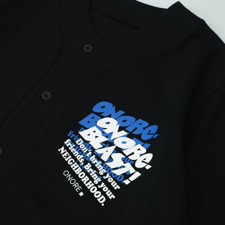 ONORE■ / BLAST - COTTON BASEBALL SHIRTS / BLACK