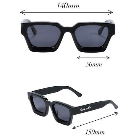 $ole only / Square Retro Sunglasses(No.101) / Black