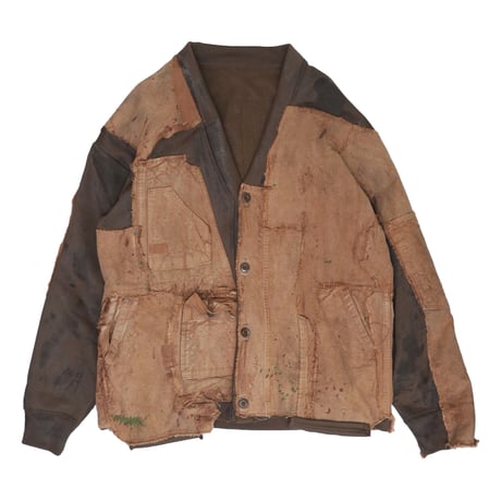 Remake - Custom Cardigan / BROWN×DUCK CANVAS