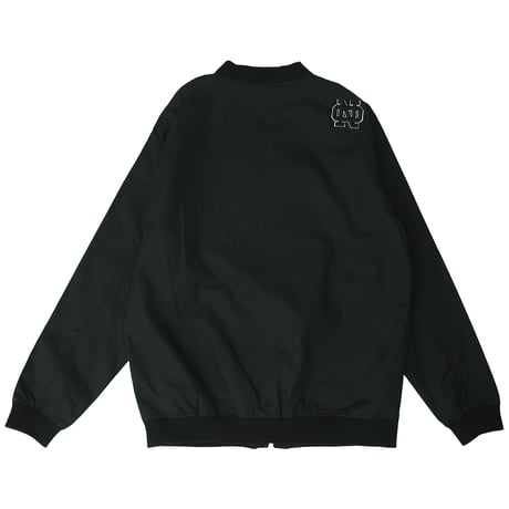 ONORE■ / Blast - Nylon Stadium Jacket / BLACK(WHITE刺繍)