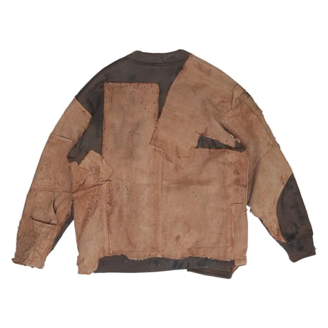 Remake - Custom Cardigan / BROWN×DUCK CANVAS