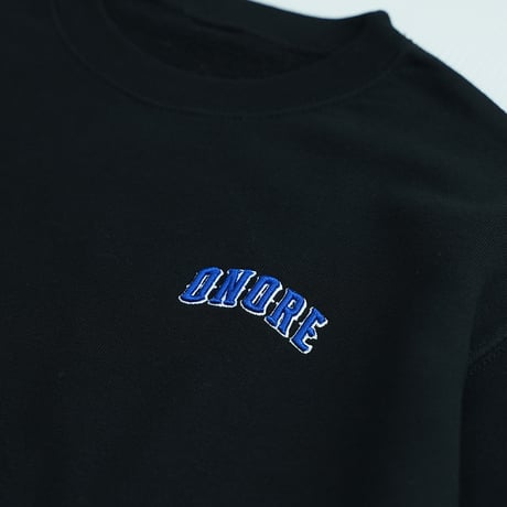 ONORE■ / "ONR" SWEAT HALF SLEEVES / BLACK