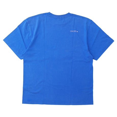 ONORE■ / Raw Type Logo Tee / BLUE