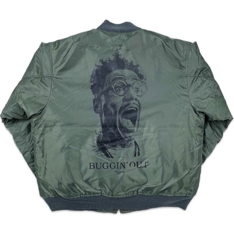 Rap Attack / "Buggin' Out" MA-1 Jacket / Sage Green